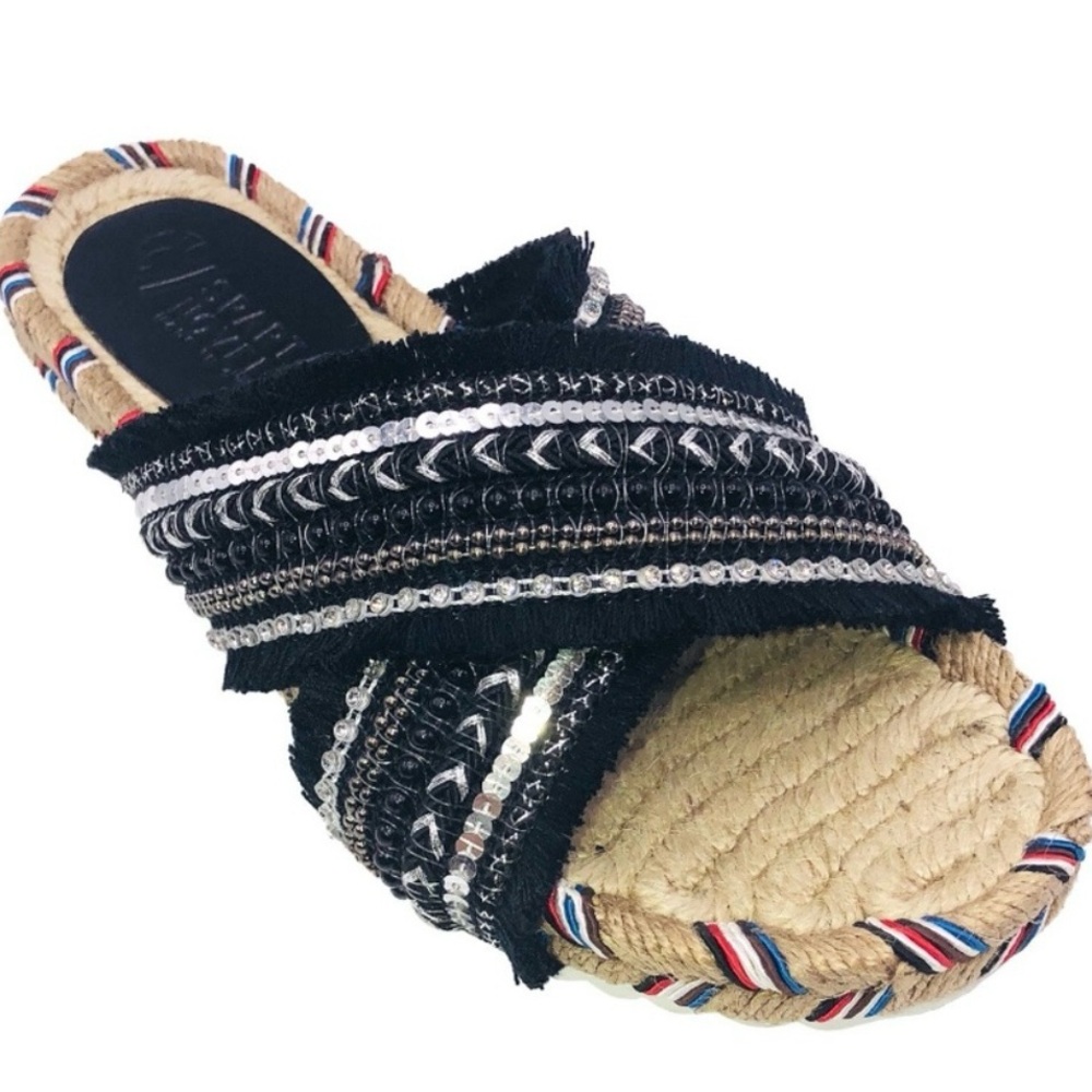 SPARTA NOVELTY BLACK SLIDE SANDAL- Size 36